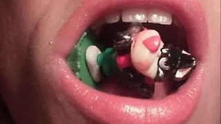 GIANTESS MOUTH EATING LITTLE WOLF