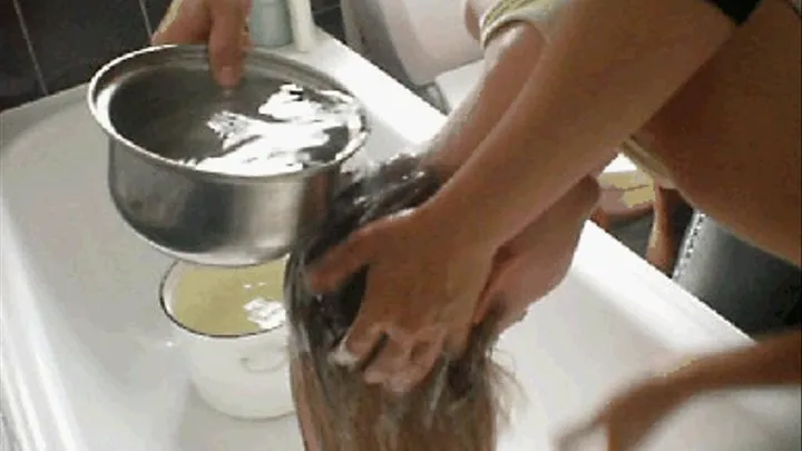 Sensual washing hair 6