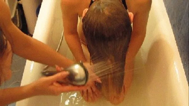 Sensual washing hair 8 (combing wet hair)