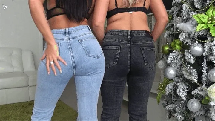 Jerk off to our big denim butts JF