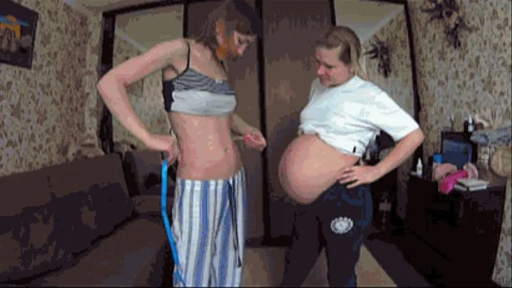 COMPARE BELLY WITH PREGNANT(BL)