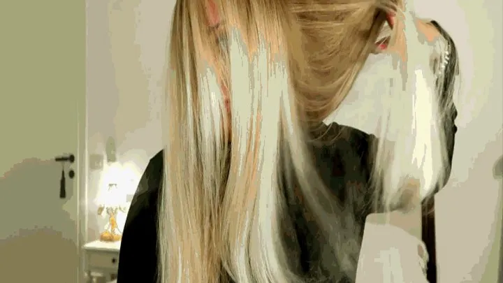 Play with blonde hair