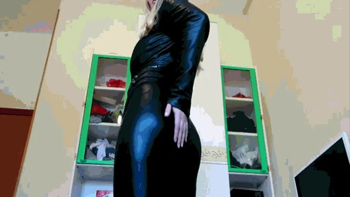 My big ass in leather pants on your face