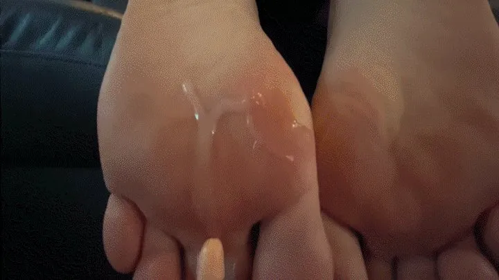 Gigantic footjob