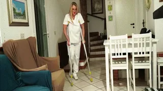 Doctors on crutches