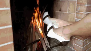 Diana burns high heels