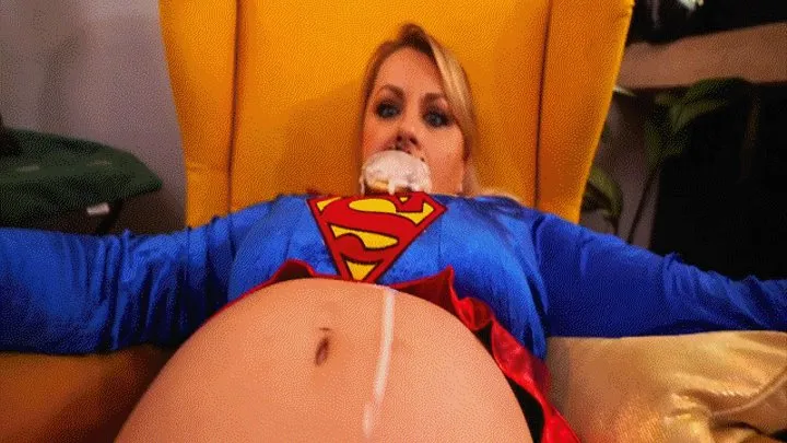 Superwoman's belly ferments and explodes