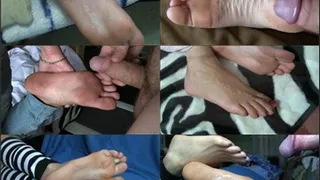 Very hot footjob mix