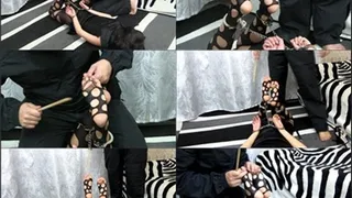 Hogtied sexy nylon spank - (2camera in 1 clip) HD 2 Cameras in 1 Clip