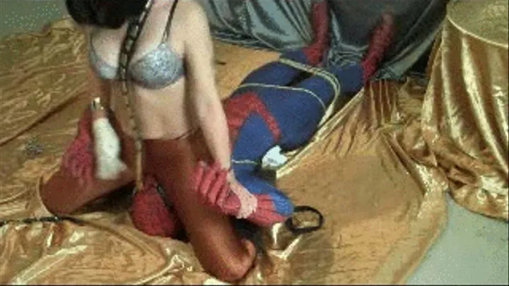 Scissorcat SnakeSkin Sexy Spandex Takes Spidermans Cum Part 4 IPOD