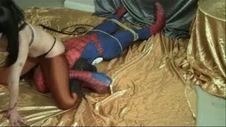Scissorcat SnakeSkin Sexy Spandex Takes Spidermans Cum Part 6 IPOD