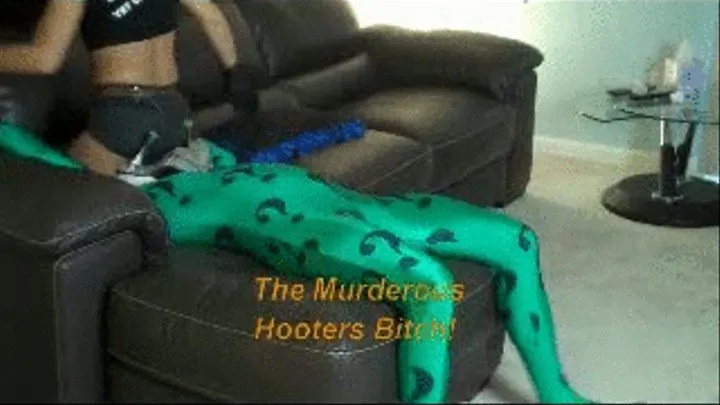 Hooters Bitch finds the Riddler and takes His Sexual Order Part 1 IPOD