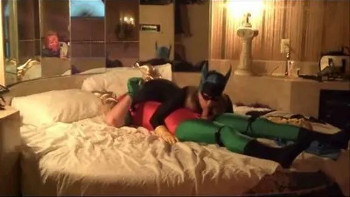 BATGIRL SUCKS N FUCKS ROBIN N TURNS HIM INTO BOYWONDER PART 5