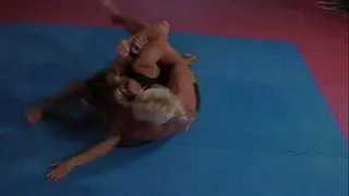 Anita vs Timea wrestling part2