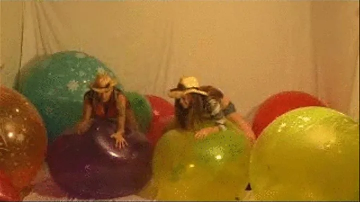 Two balloony cowgirls