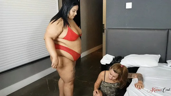 HEAVY WEIGHT TRAINING WITH MY NOURISHED SLAVE - BY SHERON BBW - NEW KC 2022 - CLIP 3