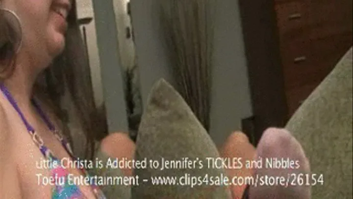 Little Christa is Addicted to Jennifer's TICKLES & NIBBLES