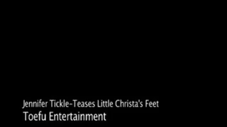 Jennifer Tease Tickles Little Christa's Feet