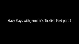 Stacy Plays with Jennifer's Ticklish Feet part 1