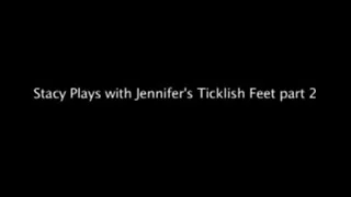 Stacy Plays with Jennifer's Ticklish Feet part 2