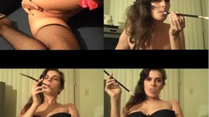 Fishnets, FingerBang, and My NEW Cigarette Holder!