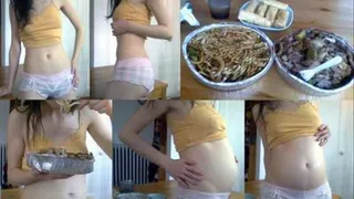 My GIANT chinese food binge (with no bra)!