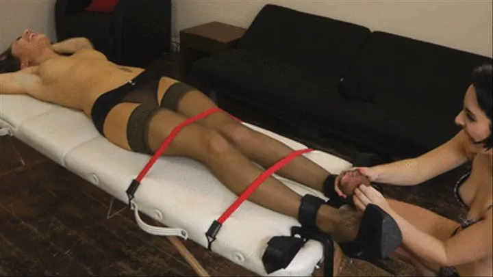 Portia & Becky Stretched Out, Teased & Tickled - Part 2