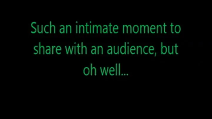 First time ever: 2 attempts of using the toilet in front of an audience!