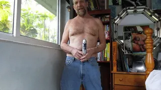 heartbeat meditation shirtless in jeans and boxers