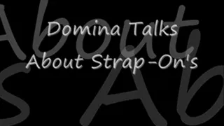 Domina Talks about Strap-on's