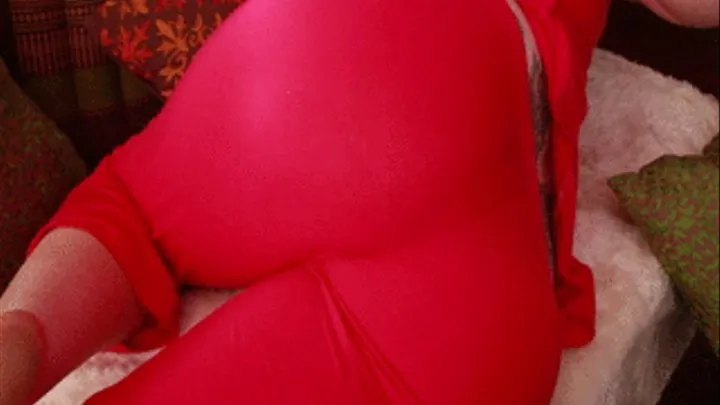 Amber Red PJ's Closeup ass