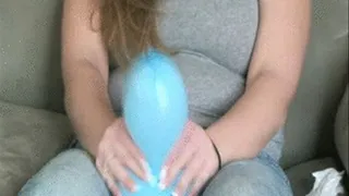 Angel Lisa- 2 Blue Balloons