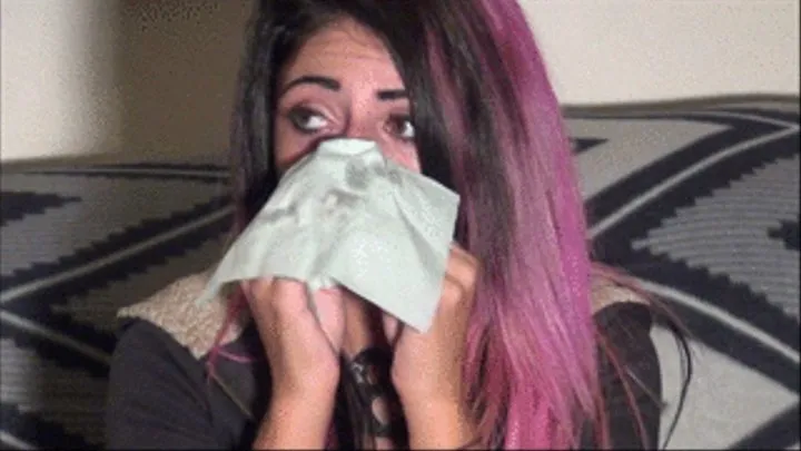 Jasmine- 3 Green Tissues- Nose Blow