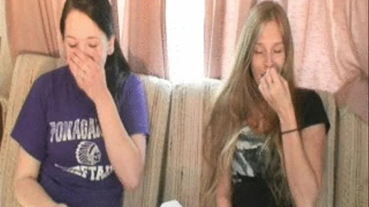 Amy and Roxanna- 1st Sneeze and Blow together