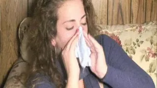 Lisa- Sick and Stuffy- Blue tissue Nose Blow