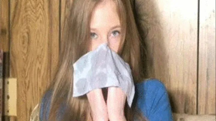 Amy- Same Blue Tissues Nose Blow