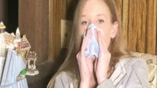 Amy- 3 Color Tissue- Nose Blowing from Sickness