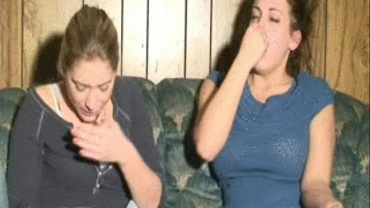 Stephanie and Lisa- Sick and Sneezing