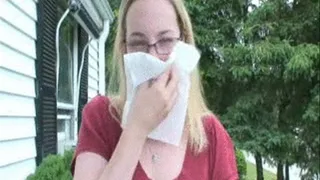 Shelby- White Tissue Nose Blow