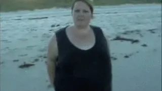 Fatty shows off on Beach