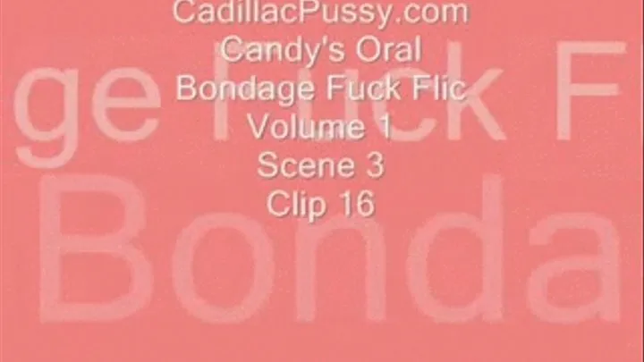 Candy's Oral Bondage Fuck Flic Vol. 1 Scene 3 Clip 16