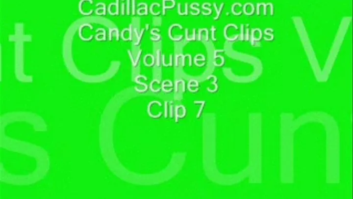 Candy's Cunt Clips Volume 5 Scene 3 Clip 7