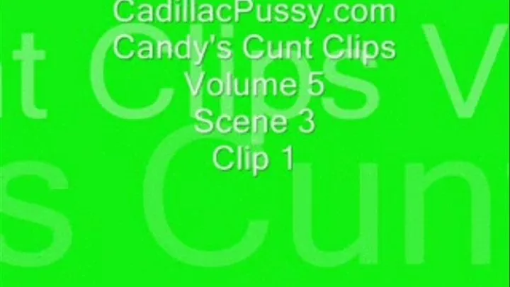 Candy's Cunt Clips Volume 5 Scene 3 Clip 1