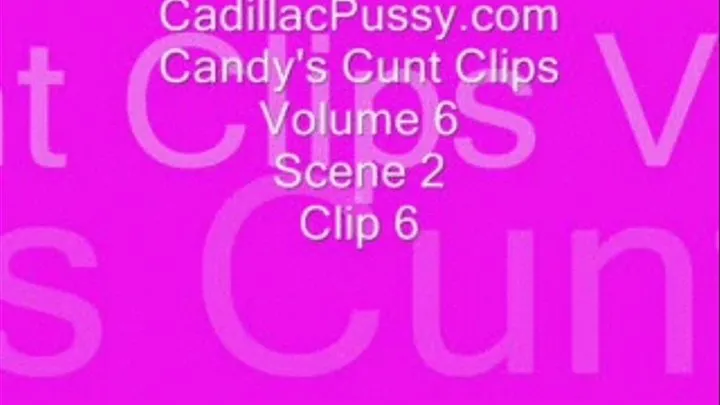 Candy's Cunt Clips Volume 6 Scene 2 Clip 6