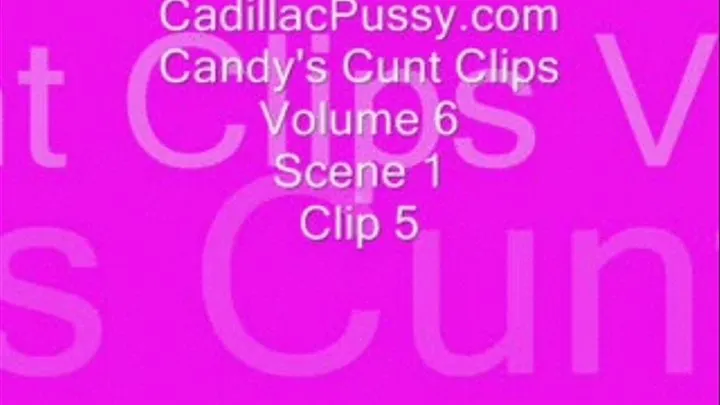 Candy's Cunt Clips Volume 6 Scene 1 Clip 5