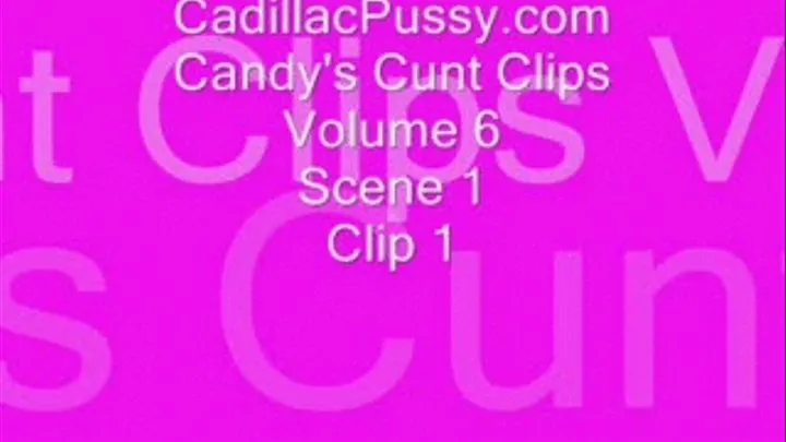 Candy's Cunt Clips Volume 6 Scene 1 Clip 1