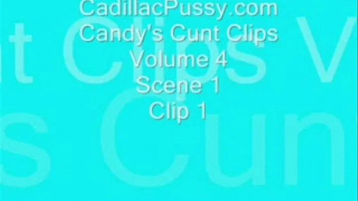 Candy's Cunt Clips Volume 4 Scene 1 Clip 1