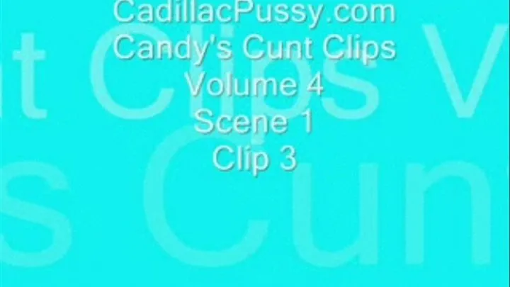 Candy's Cunt Clips Volume 4 Scene 1 Clip 3