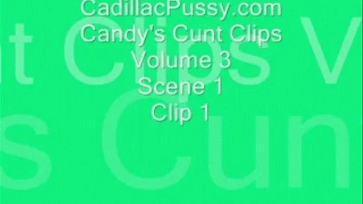 Candy's Cunt Clips Volume 3 Scene 1 Clip 1