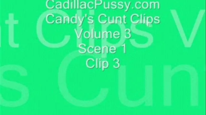 Candy's Cunt Clips Volume 3 Scene 1 Clip 3